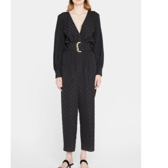 NWT *$595*TANYA TAYLOR Talisia Straight-Leg Belted Jumpsuit - Picture 6 of 8